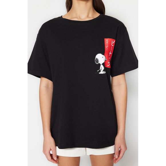 NWT Trendyol Boyfriend Crew neck Knit T-Shirt - Picture 6 of 13